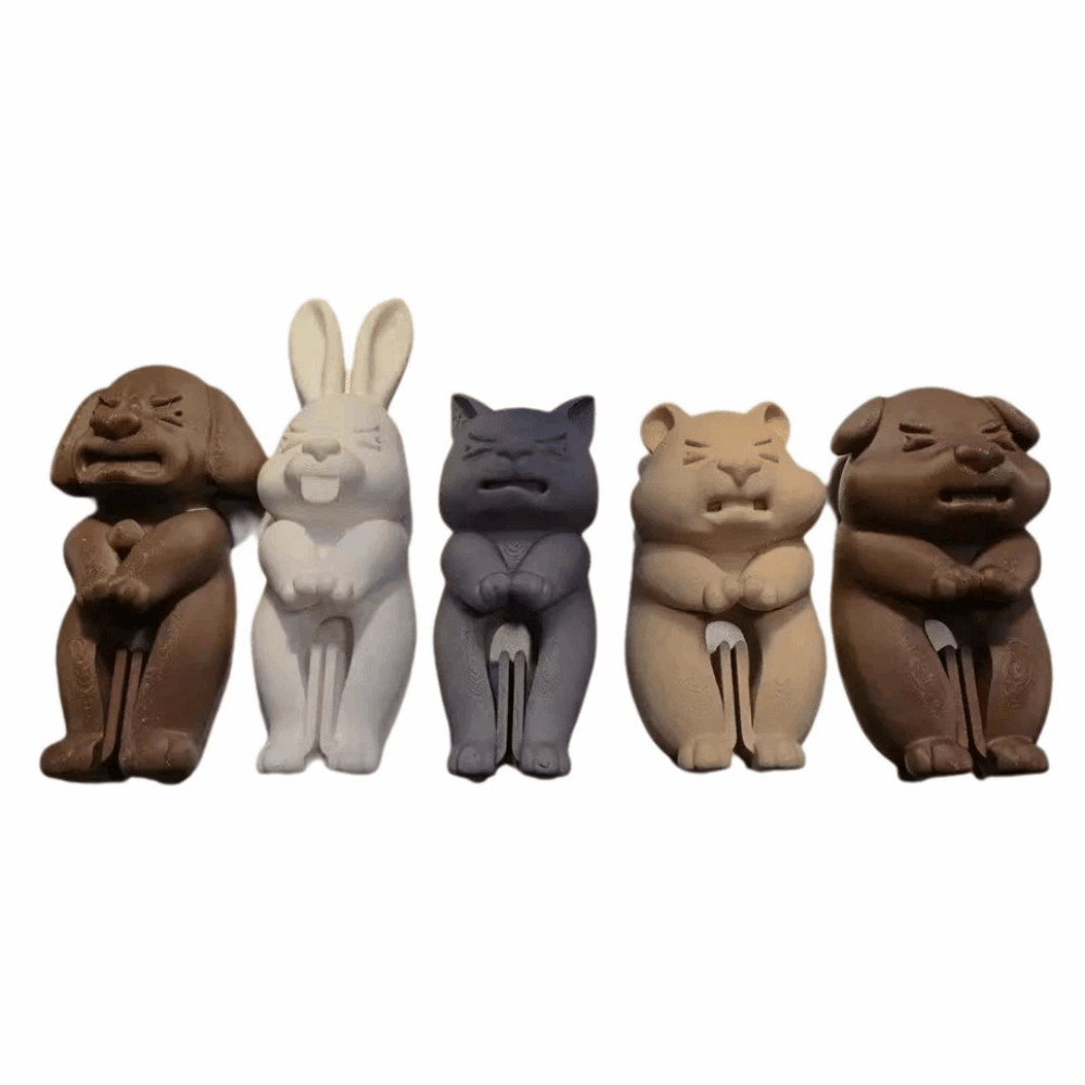 3D Printing In Food - 5Pcs/Set Cute Farm Animal Bag Clips