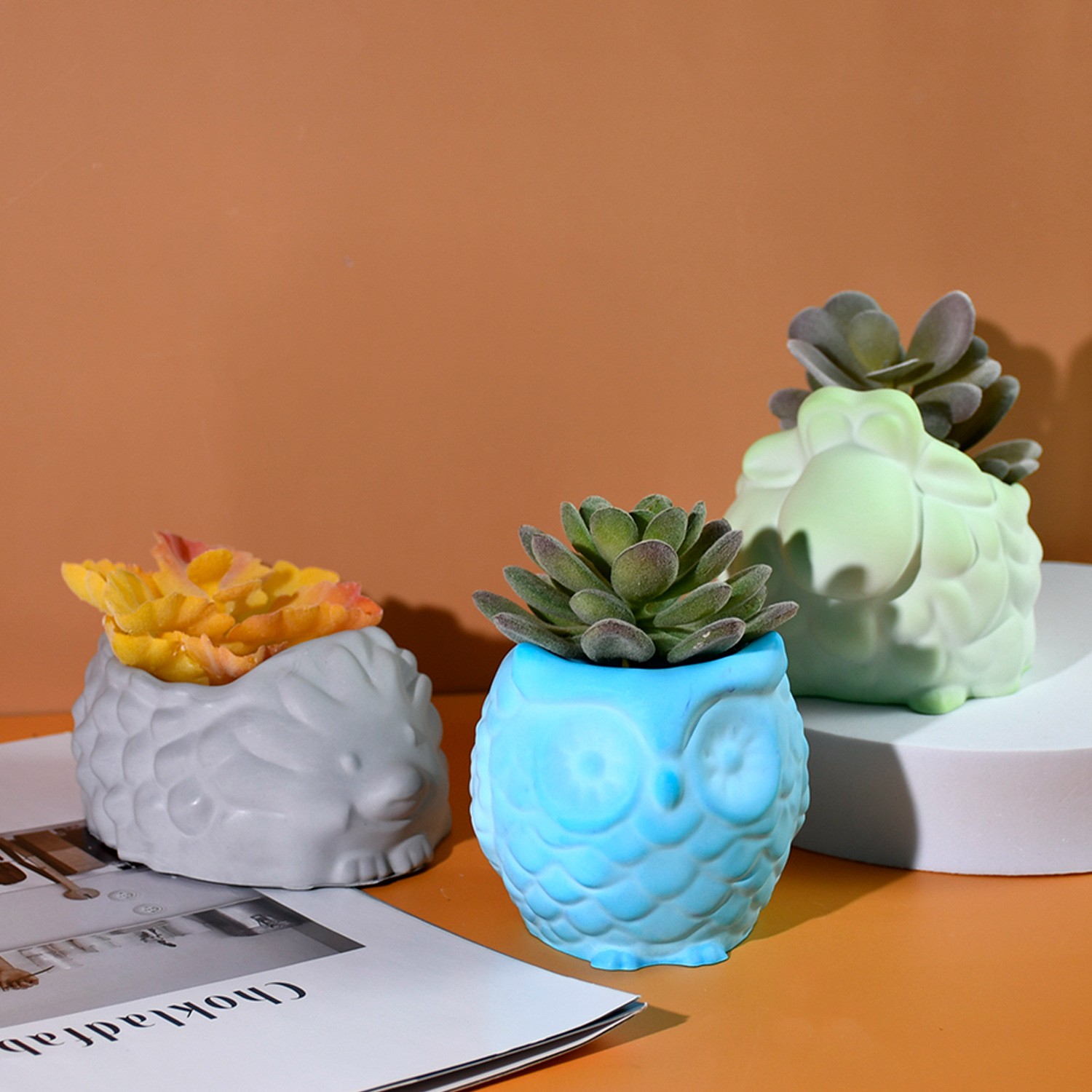 3D Animal Flower Pot Silicone  - 3D Printing Pot review and price