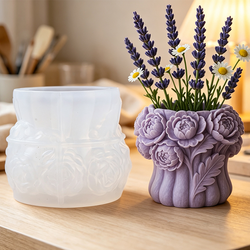 3D Rose Flower Vase Silicone M - 3D Printing Pot review and price