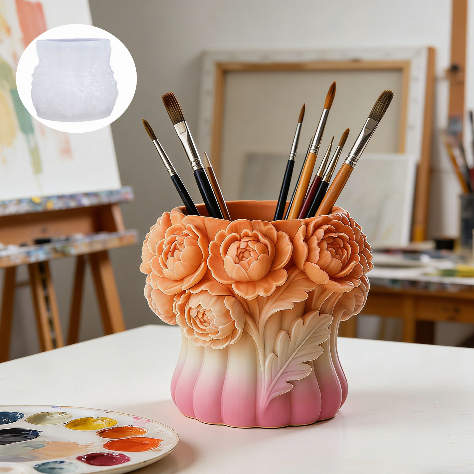 3D Rose Flower Vase Silicone M - 3D Printing Pot review and price