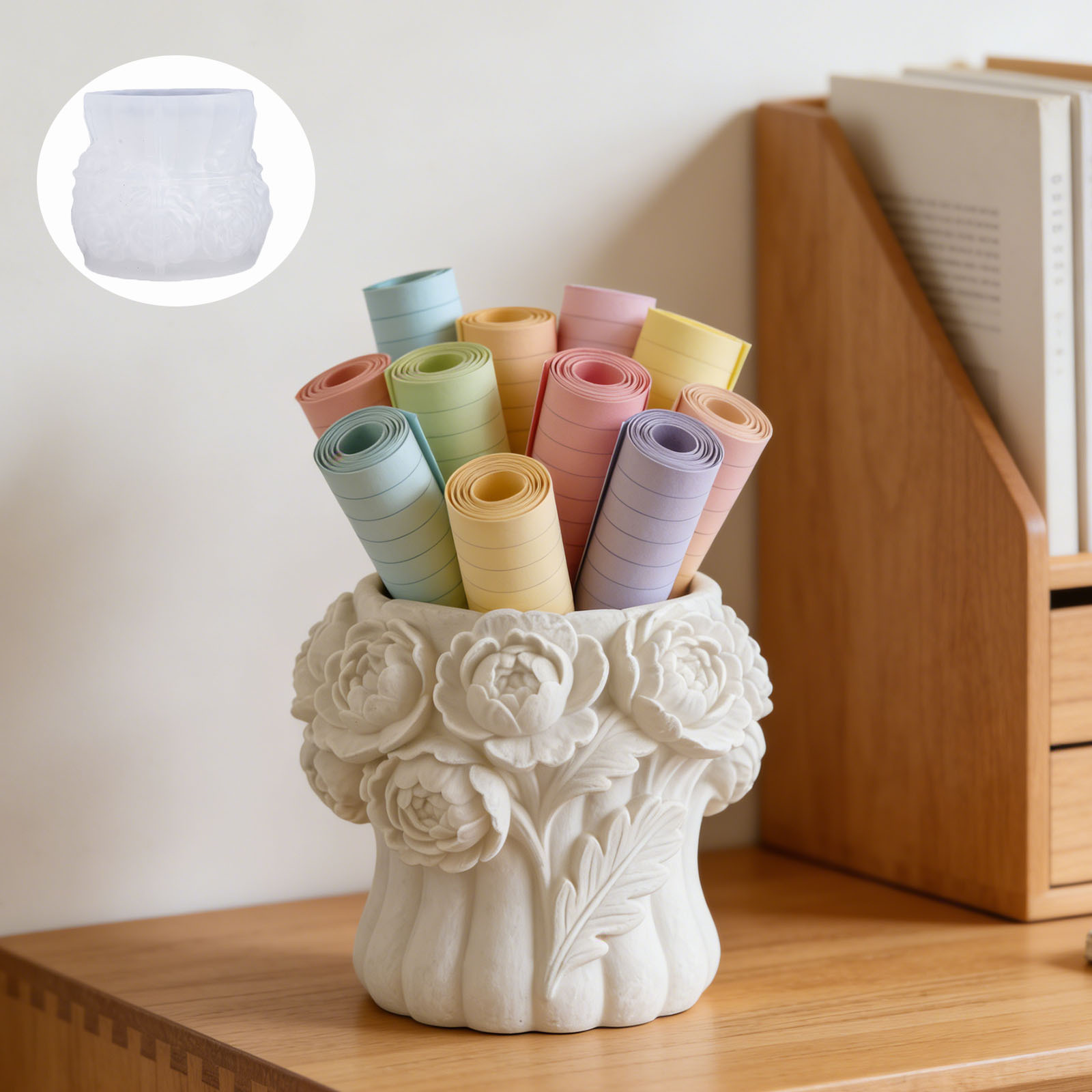 3D Rose Flower Vase Silicone M - 3D Printing Pot review and price