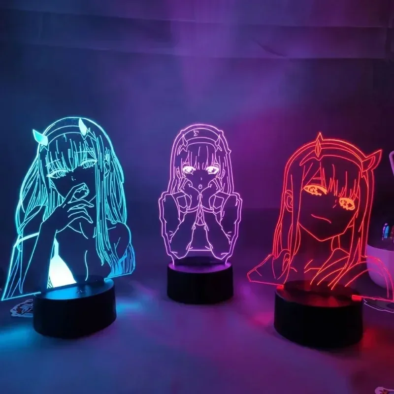 Zero Two Anime Night Light Act - 3D Printing Lamp review and price