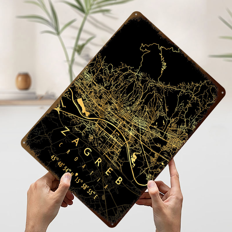 ZAGREB MAP CROATIA 3D Texture  - 3D Printing Zagreb review and price