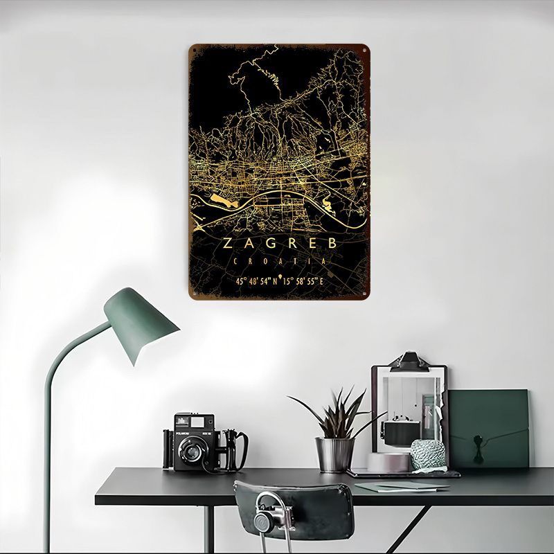ZAGREB MAP CROATIA 3D Texture  - 3D Printing Zagreb review and price