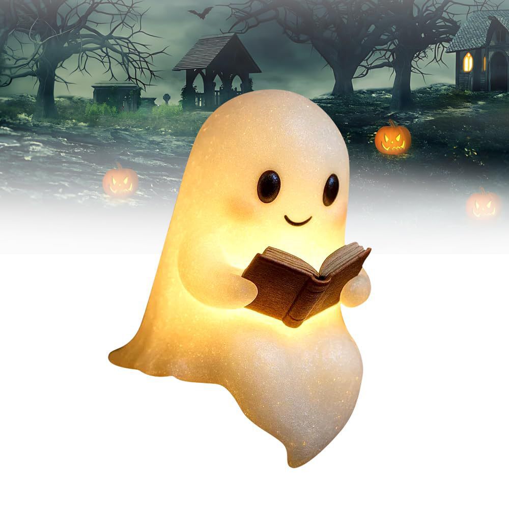 New Cute Ghost Reading Book La - 3D Printing Lamp review and price