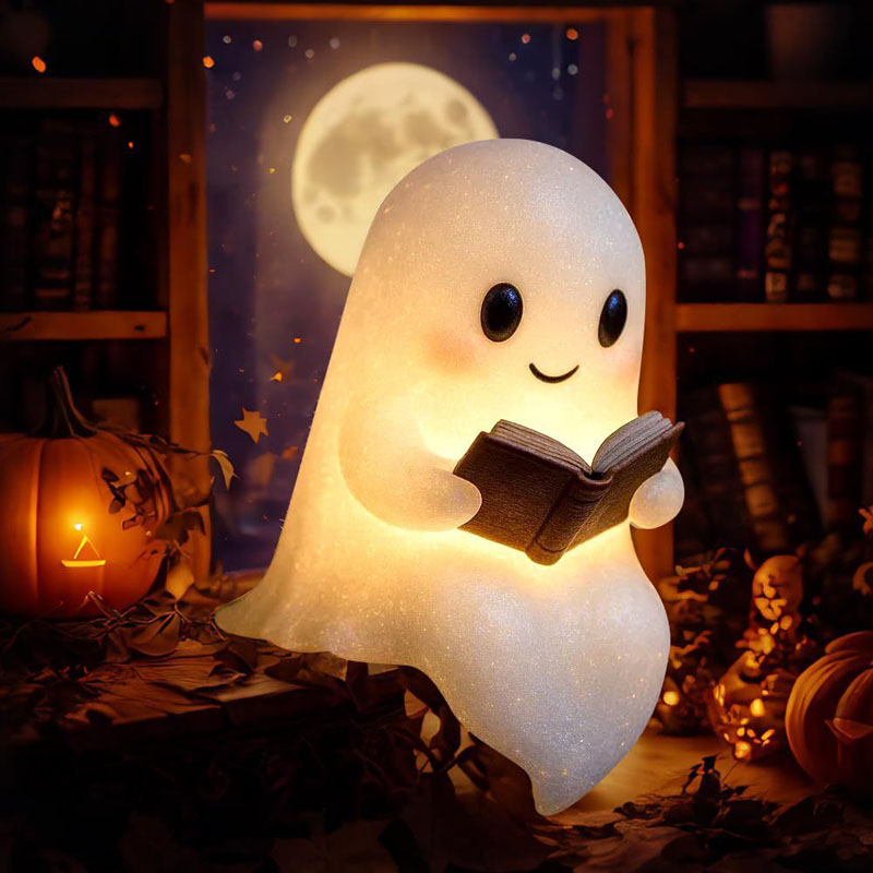 New Cute Ghost Reading Book La - 3D Printing Lamp review and price