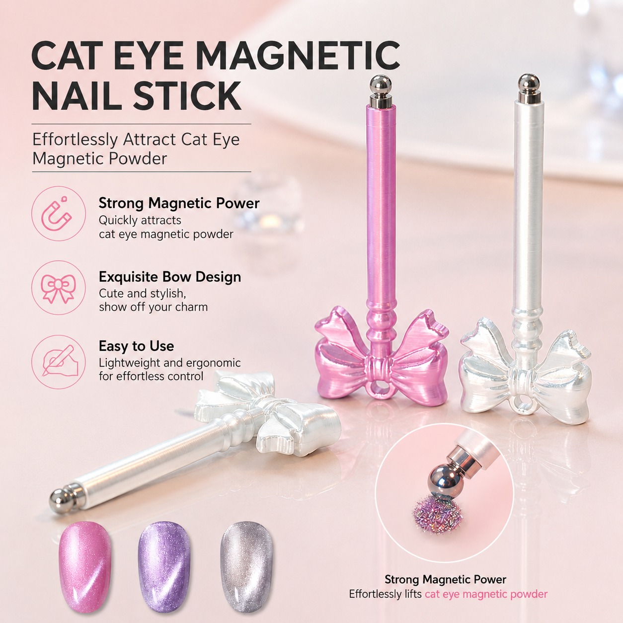 3D Printed Bow Cat Eye Magneti - 3D Printing Glass review and price