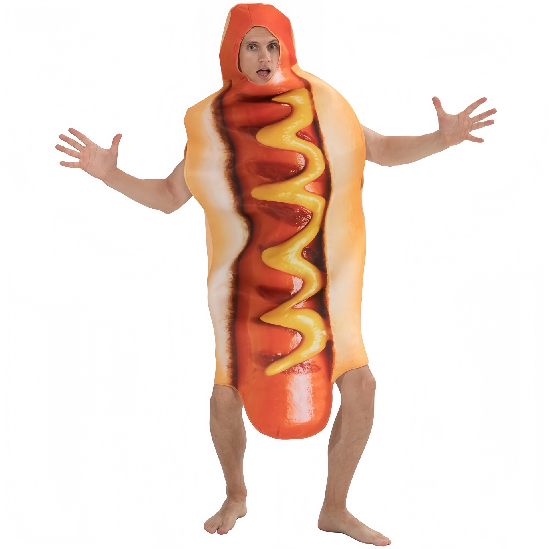 Funny 3D Print Hot Dog Hooded  - 3D Printing In Food review and price