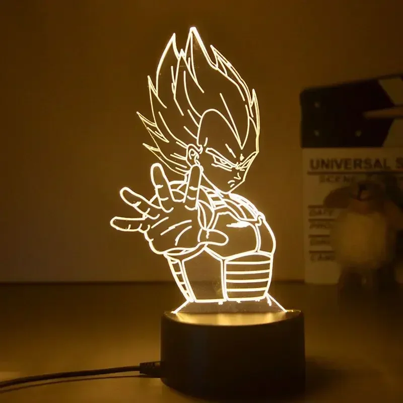 Dragon Ball Z Super Saiyan Veg - 3D Printing Lamp review and price
