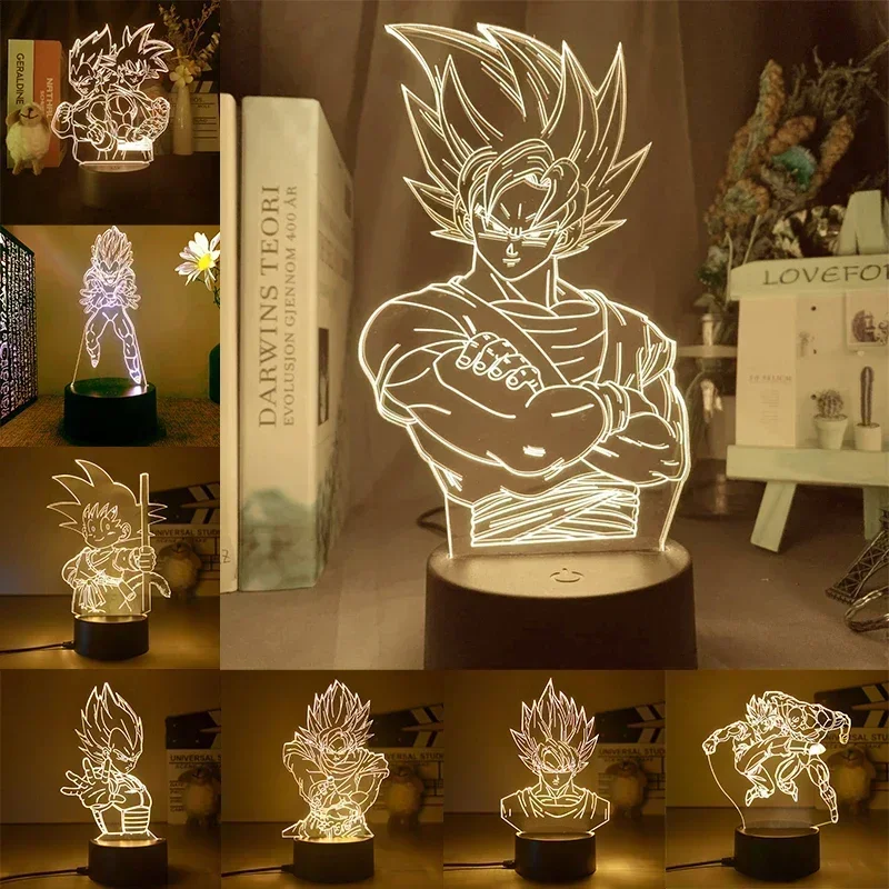 Dragon Ball Z Super Saiyan Veg - 3D Printing Lamp review and price