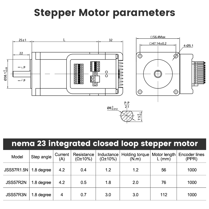 2 Phase RS485 Nema 23 Integrat - Stepper Motor review and price
