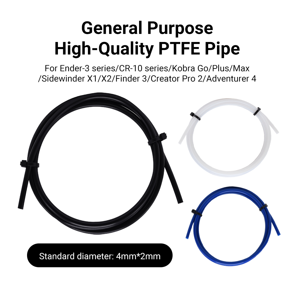 1M PTFE Tube 2x4mm MK8 Hot End - Carbon Fiber Filament review and price