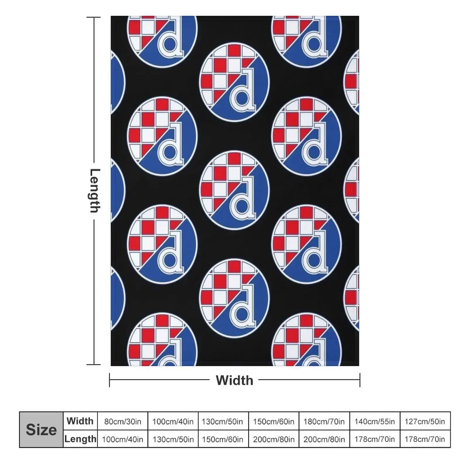 Dinamo Zagreb Throw Blanket bl - 3D Printing Zagreb review and price