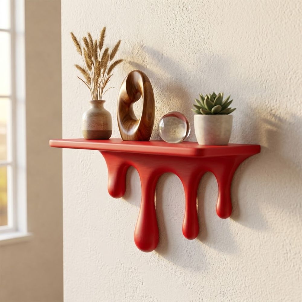 3D Printed Drip Floating Shelf - 3D Printing Pot review and price