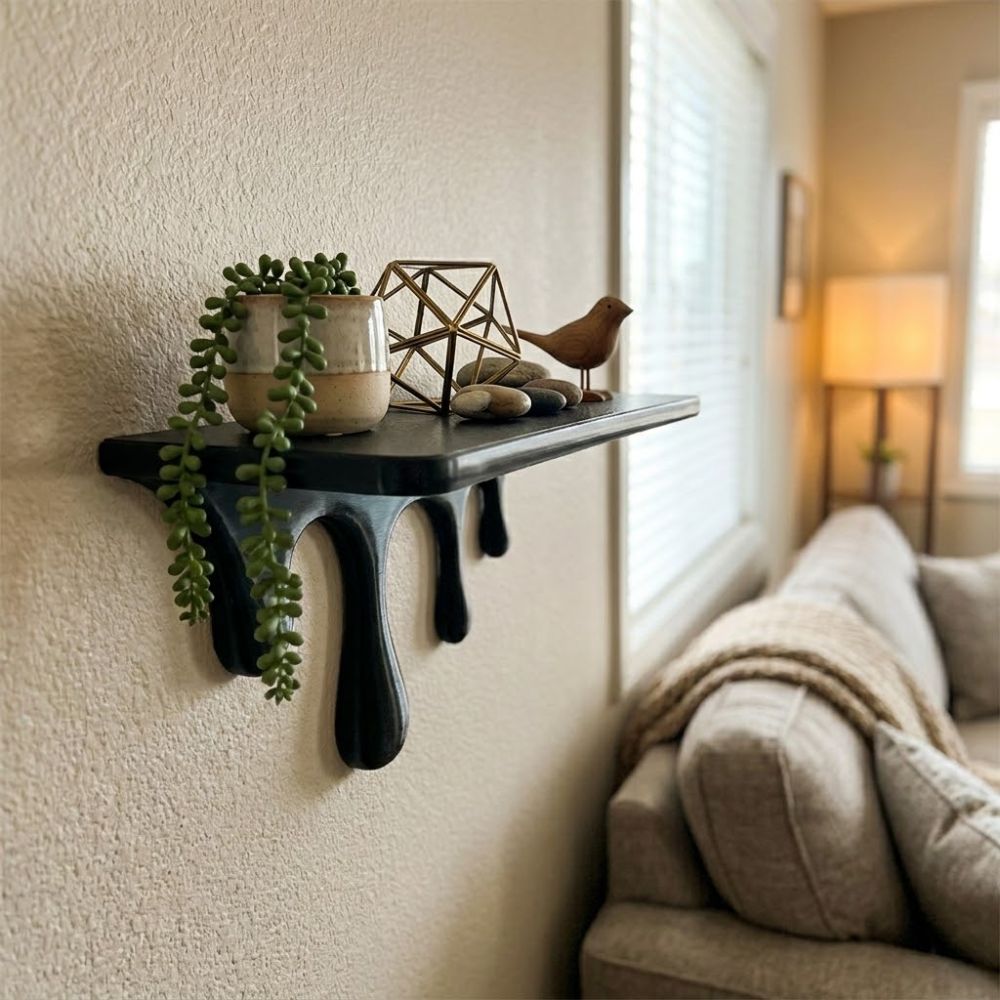 3D Printed Drip Floating Shelf - 3D Printing Pot review and price
