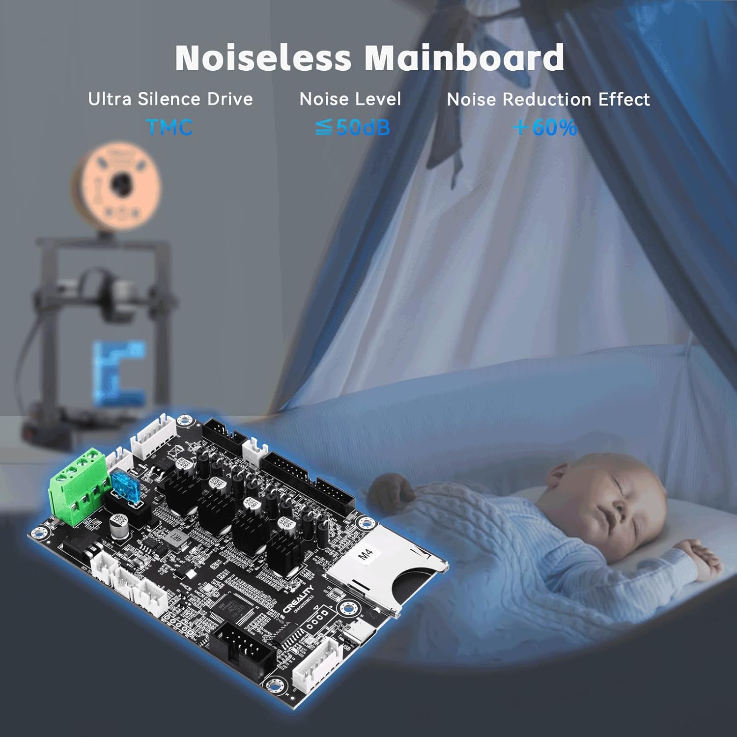 CREALITY Ender 3 V3 SE Silent  - Motherboard 3D Printer review and price